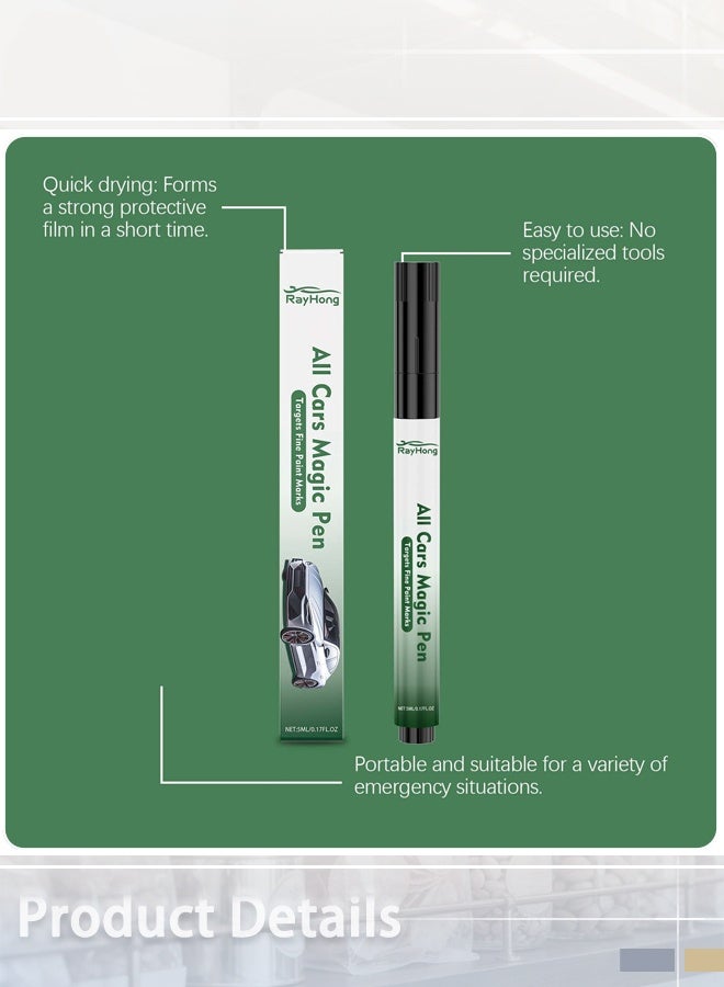 RAYHONG Car scratch repair pen, car repair paint, quick and easy to repair car paint, various car scratch repair paints 5 ml - Image 3